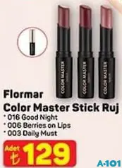 FLORMAR COLOR MASTER STİCK RUJ fiyat ve kampanya bilgisi
